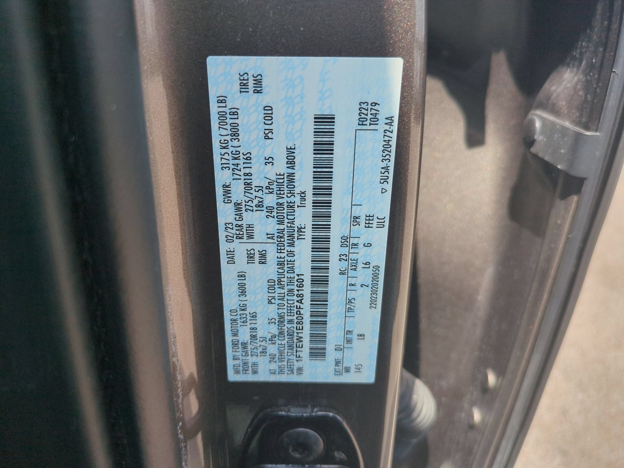 2023 Ford F-150 Tremor