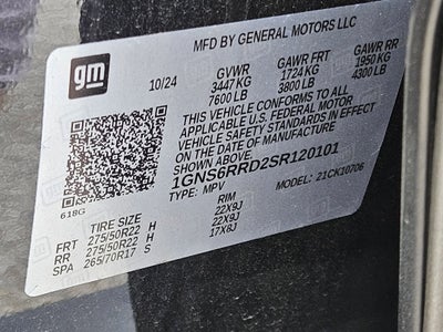 2025 Chevrolet Tahoe RST