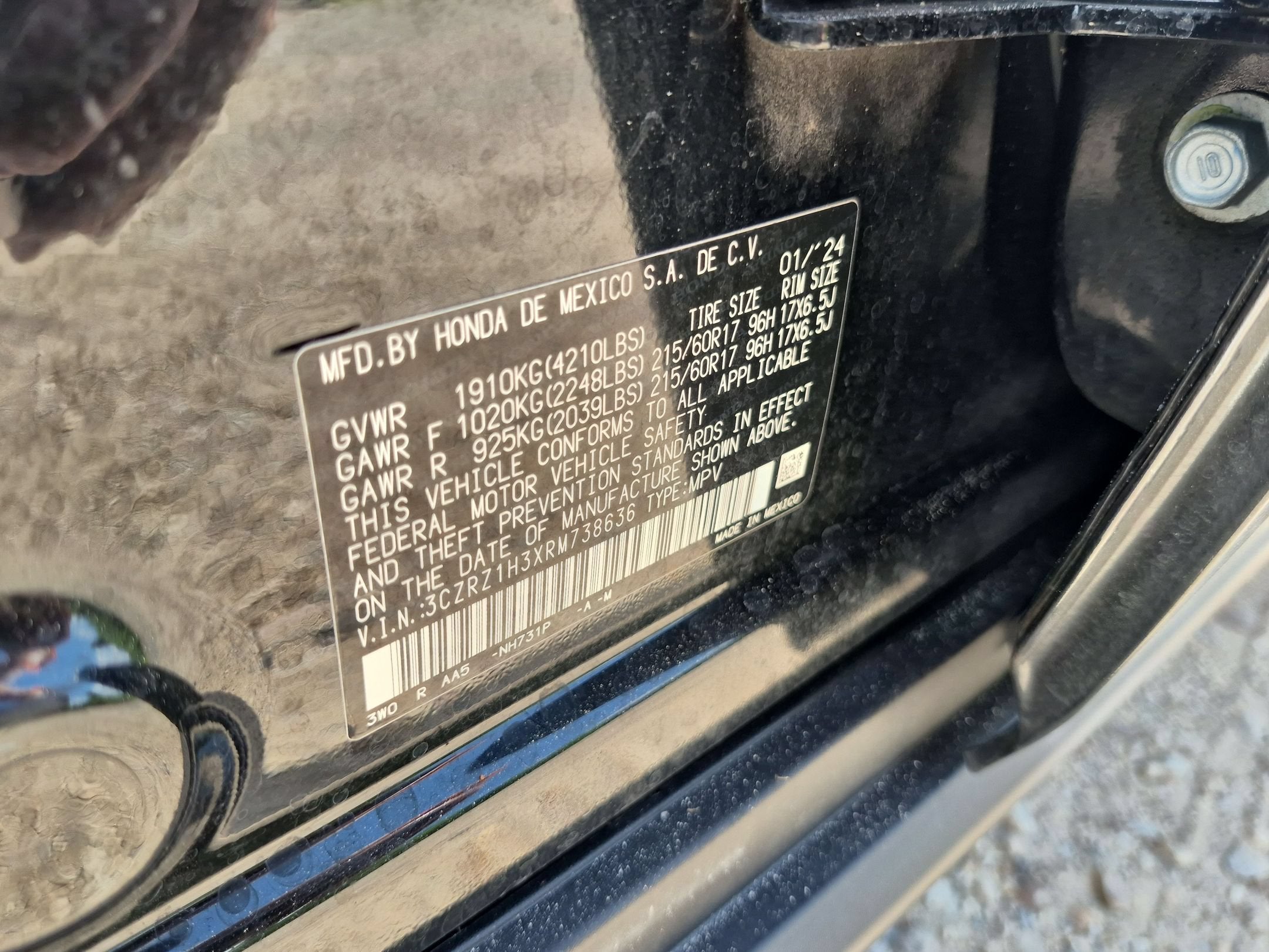 2024 Honda HR-V 2WD LX