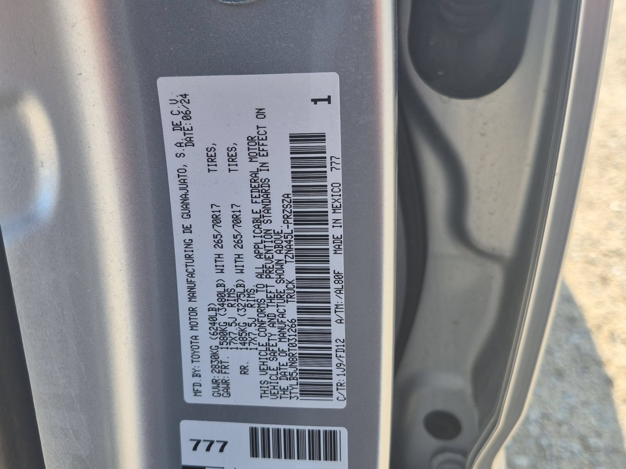 2024 Toyota Tacoma TRD Off Road