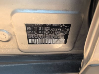 2017 Subaru Outback 2.5i Limited