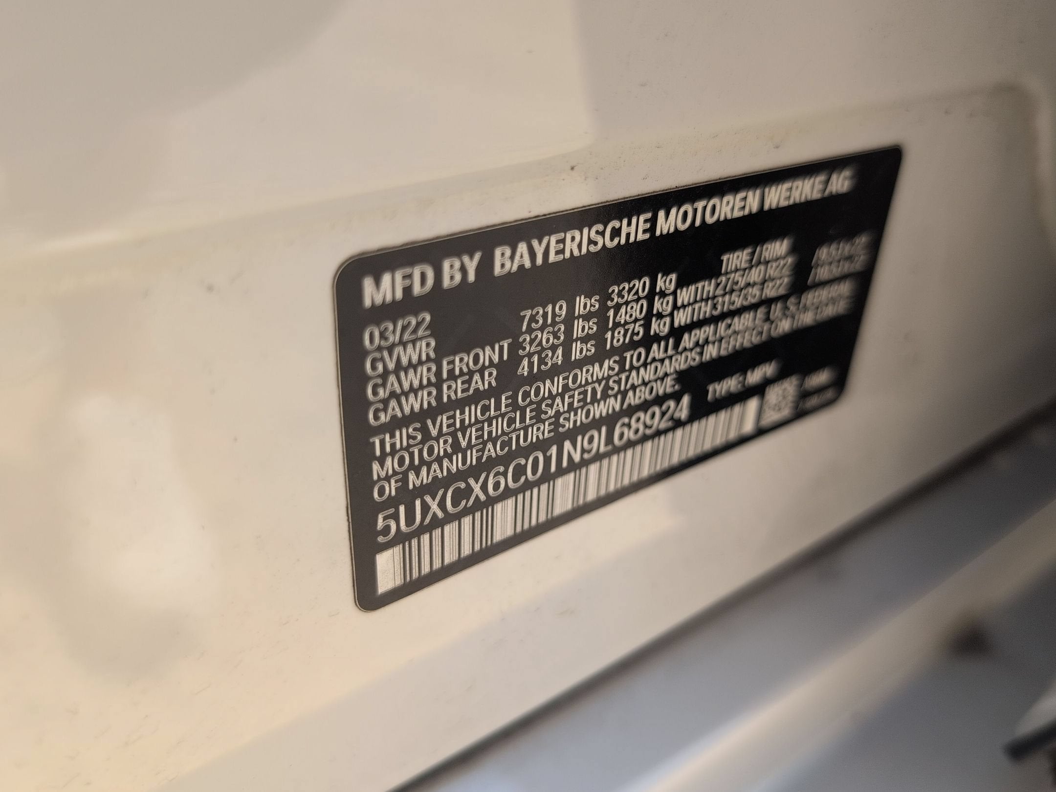2022 BMW X7 M50i