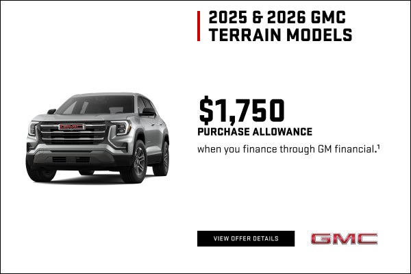 $1,750 PURCHASE ALLOWANCE when you finance through GM Financial.1