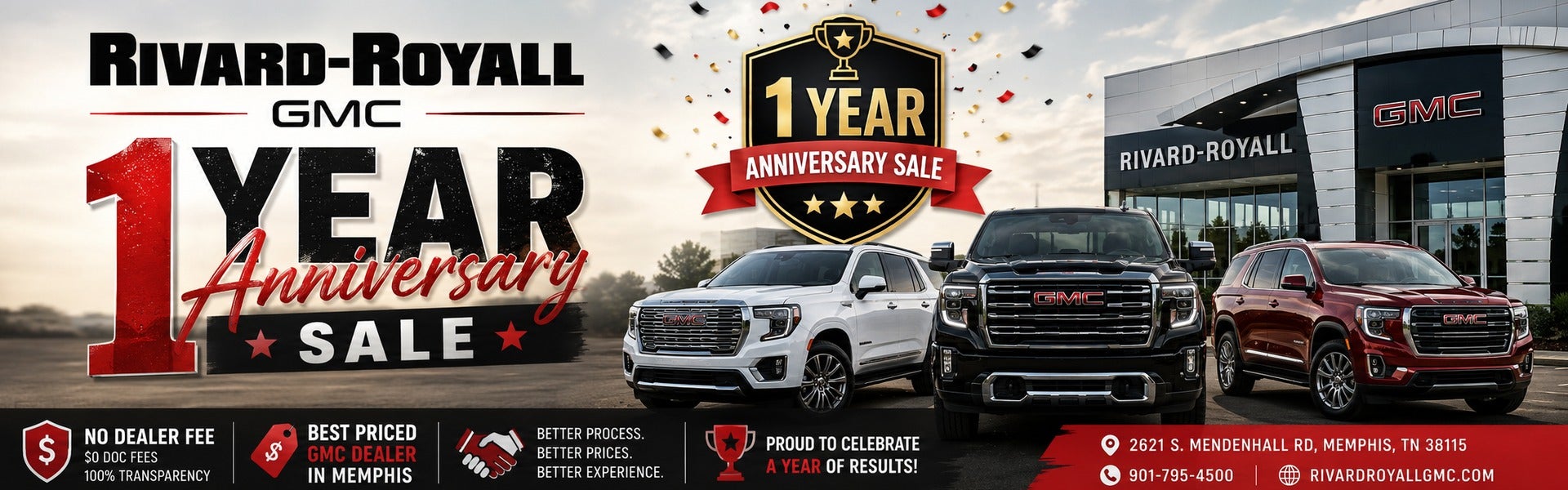Rivard-Royall GMC 1 Year Anniversary Sale August 2026
