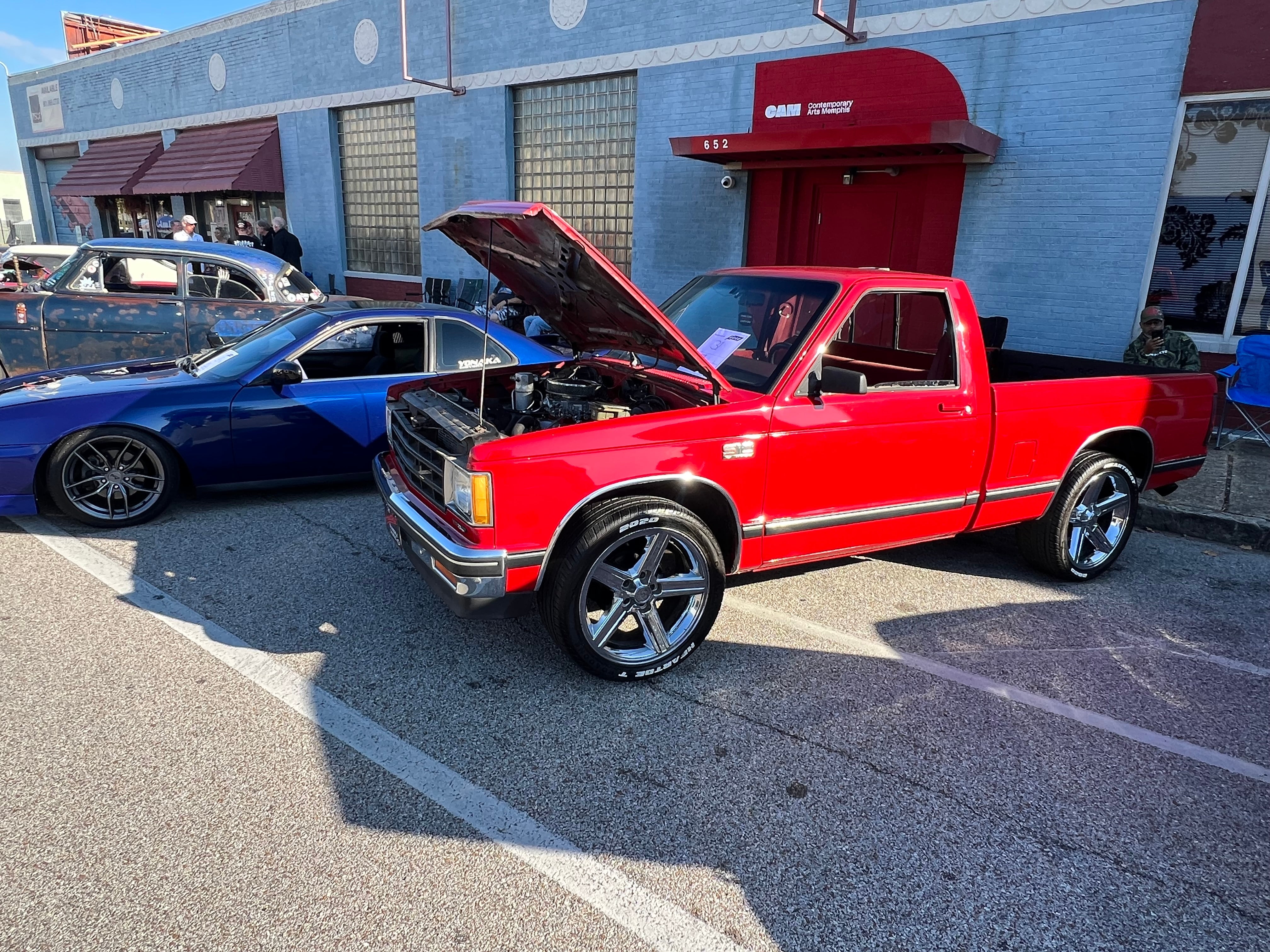 Vintage sports car detail at Memphis car show