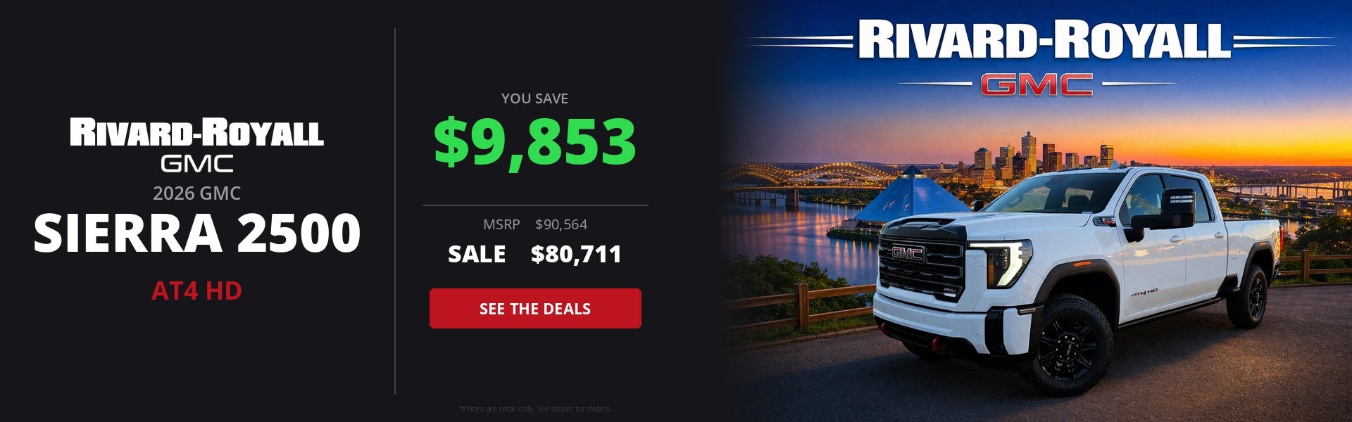 2026 GMC Sierra 2500 HD AT4 | Save $9,853 | Sale $80,711 | Rivard-Royall GMC Memphis TN