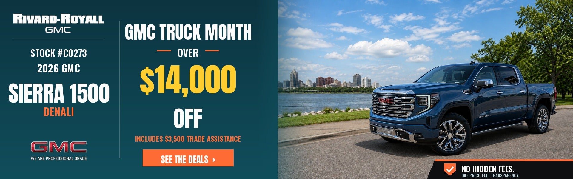 2026 GMC Sierra 1500 Denali - over $14,000 off