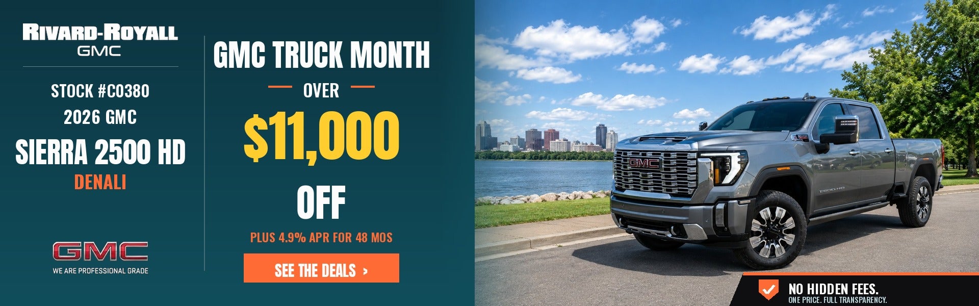 2026 GMC Sierra 2500HD Denali - $11,000 off + 4.9% APR