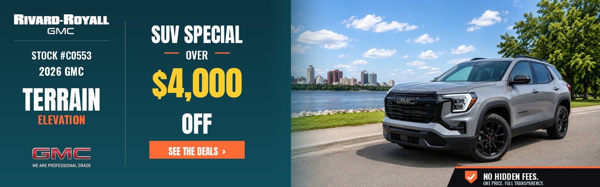 2026 GMC Terrain Elevation - over $4,000 off