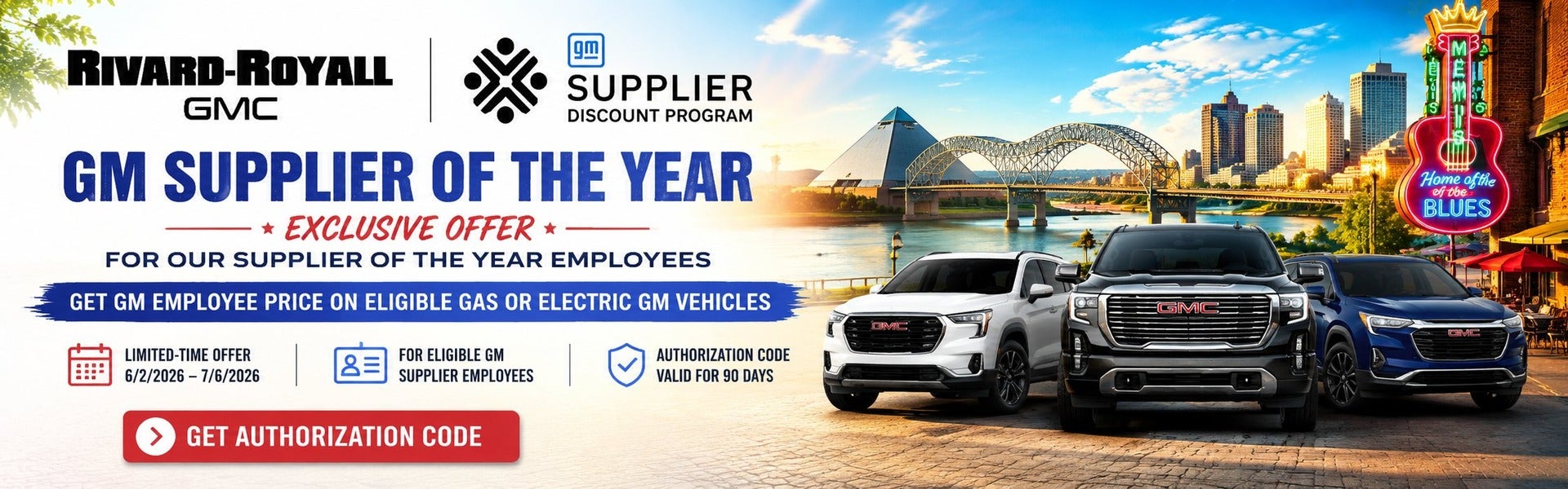 GM Supplier of the Year - Rivard Royall GMC - Memphis, TN