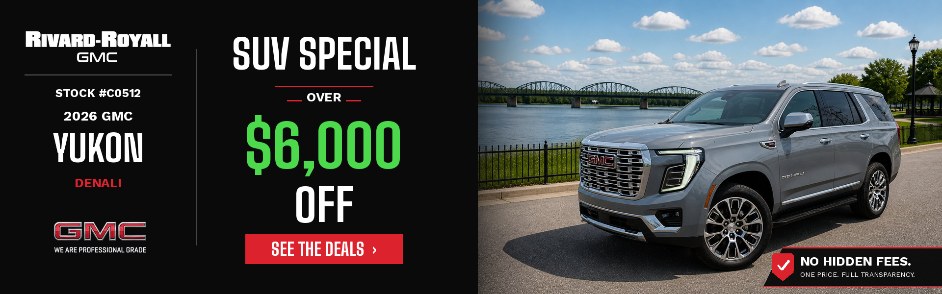 2026 GMC Yukon Denali - Over $6,000 Off
