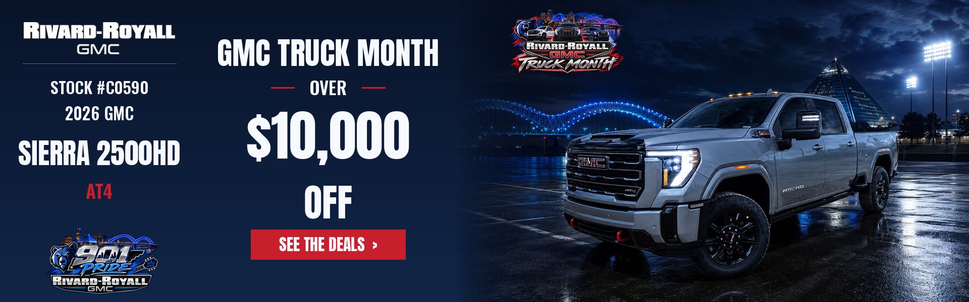 2026 GMC Sierra 2500HD AT4 over $10,000 off Truck Month